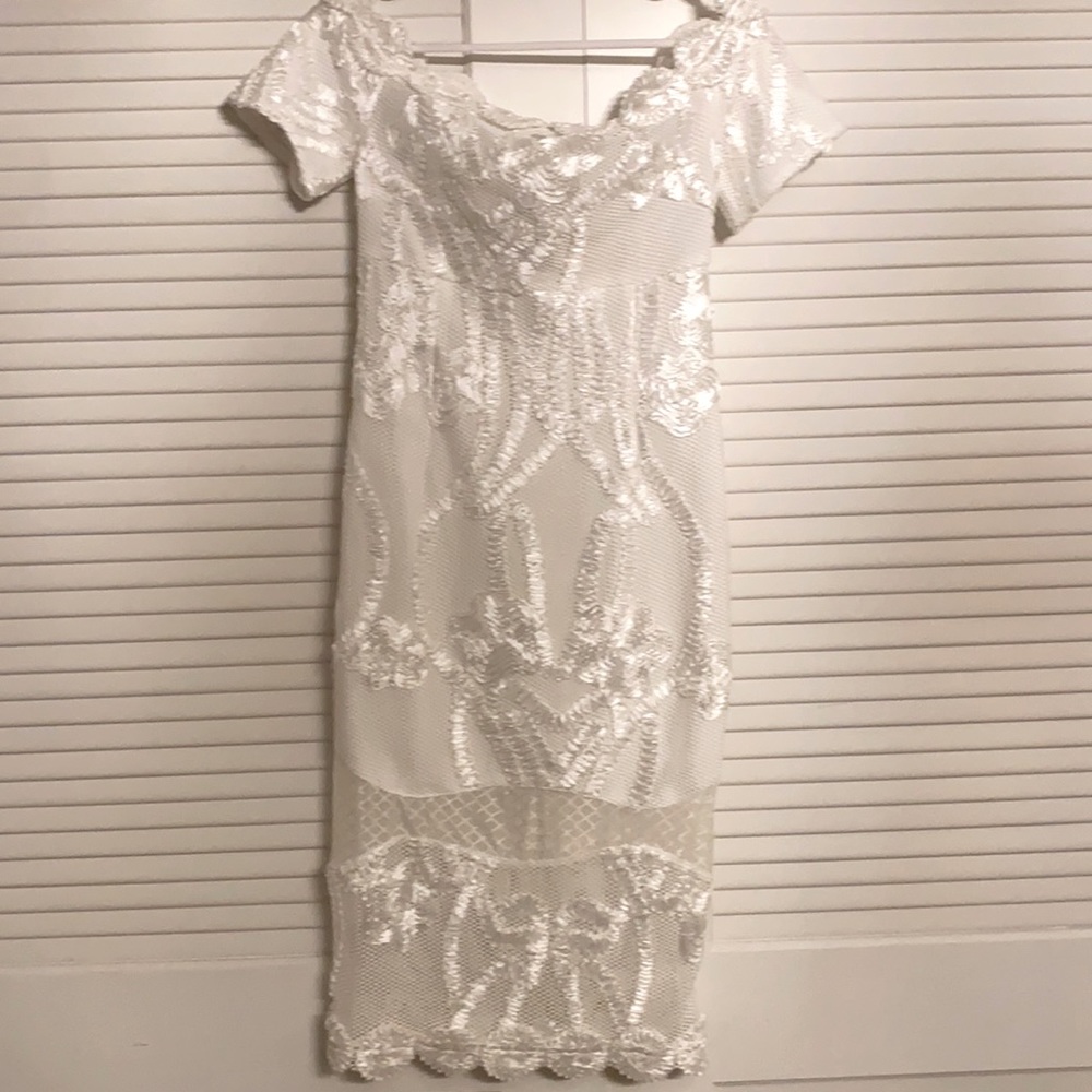 Brand new white lace dress